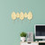 Overlapping Leaves Cast Iron Coat Hanger - 18.25" - Gold Finish - IMAGE 1