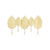 Overlapping Leaves Cast Iron Coat Hanger - 18.25" - Gold Finish - IMAGE 4