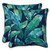 Leaves Outdoor Patio Square Throw Pillows - 16.5" - Blue and Green - Set of 2 - IMAGE 1