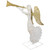 48" LED Lighted Gold and Silver Trumpeting Angel Outdoor Christmas Outdoor Decoration - IMAGE 4