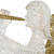 48" LED Lighted Gold and Silver Trumpeting Angel Outdoor Christmas Outdoor Decoration - IMAGE 5