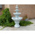 Cascading French Quarter Outdoor Garden Fountain - 84" - Marble White Finish - IMAGE 2