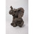 Baby Elephant Sitting with Trunk Up Outdoor Garden Statue - 15.5" - IMAGE 2
