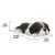 Shih Tzu Puppy Sleeping Outdoor Garden Statue - 8.5" - Black and White