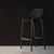 37.5" Black Solid Patio Resin Counter Stool - IMAGE 6