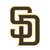 3.25" MLB San Diego Padres 3D Brown Metal Emblem Exterior Auto Accessory - IMAGE 1
