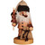 8" Beige and Brown "Santa Claus Holding A Christmas Tree And Sack" Incense Burner - IMAGE 1
