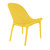 32.75" Yellow Solid Patio Lounge Chair - IMAGE 2