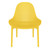 32.75" Yellow Solid Patio Lounge Chair - IMAGE 3