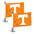 Set of 2 NCAA University of Tennessee Ambassador Car Flags 6" x 4" - IMAGE 1