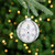 Set of 2 Matte White Sequin Glitter Snowflake Glass Christmas Ornaments 4" - IMAGE 2