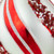 Set of 2 White and Red Glitter and Beads Striped Finial Glass Christmas Ornaments 5.5" - IMAGE 4