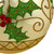 Glittered Holly and Berries Christmas Glass Ball Ornaments - 4" - Gold - Set of 2 - IMAGE 5