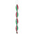 6ct White, Red and Green Candy Swirl Christmas Ornaments 8" - IMAGE 4