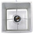 14.5" White Stick Lamp with Rectangular Shade and USB Port - IMAGE 3