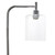 Lantern Floor Lamp with Cylindrical Glass Shade - 67" - Chrome and Clear - IMAGE 3
