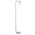 Lantern Floor Lamp with Cylindrical Glass Shade - 67" - Chrome and Clear