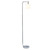 Lantern Floor Lamp with Cylindrical Glass Shade - 67" - Chrome and Clear