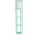 Floor Lamp with Storage Shelf and USB Ports - 62.5" - Aqua Blue