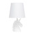 Sparkling Iridescent Unicorn Table Lamp with Tapered Shade - 16" - White - IMAGE 1