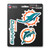 3ct NFL Miami Dolphins Automotive Decal Stickers 6.25” - IMAGE 1