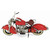 16" Red and Silver Vintage Motorcycle Tabletop Decoration - IMAGE 6