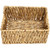 Set of 3 Brown Water Hyacinth Woven Storage Baskets With Built-in Handles 15.75" - IMAGE 3
