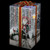 Musical Santa Lighted Snowing Gift Box Glittered Christmas Decoration - 12" - IMAGE 1
