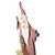 12" Santa with Candy Cane Wooden Christmas Decoration - IMAGE 4