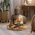 23" Buddha Asian Spiritual Medium Outdoor Garden Statue - IMAGE 2