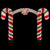 Lighted Double Candy Cane Archway Outdoor Christmas Decoration - 7' - Warm White - IMAGE 6