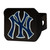 4” MLB New York Yankees Black Automobile Hitch Cover - IMAGE 1