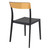 33" Black and Amber Patio Dining Chair - IMAGE 2