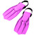 11.25" Florescent Pink Dolphin Recreational Swim Fins - IMAGE 2