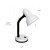 Desk Lamp with Flexible Hose Neck - 13.75" - White and Black - IMAGE 3
