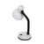 Desk Lamp with Flexible Hose Neck - 13.75" - White and Black - IMAGE 5