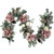 6' Pink Floral and Ball Ornament Frosted Pine Artificial Christmas Garland - IMAGE 2