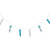Jellyfish Patio Light Set - Blue and White - 6' White Wire - 10ct - IMAGE 4