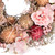 Mixed Floral Artificial Spring Wreath - 9.75" - Pink - IMAGE 3