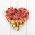 Mixed Floral and Foliage Artificial Valentine's Day Heart Wreath - 12.25" - Pink and Yellow - IMAGE 5