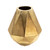 Geometric Aluminum Vase - 10" - Gold - IMAGE 1