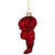 Shiny Lobster Glass Christmas Hanging Ornament - 3.5" - Dark Red - IMAGE 4