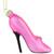 4" Pink High Heel Glittered Glass Christmas Ornament - IMAGE 4