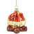 2.75" Log Campfire Glass Christmas Ornament - IMAGE 3