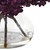 9" Purple Hydrangea Silk Flower Arrangement with Glass Vase - IMAGE 4