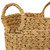 Set of 2 Beige Textured Water Hyacinth Woven Storage Baskets with Handles - 15.75" - IMAGE 4