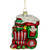 Glittered Train Christmas Glass Hanging Ornament - 4.5" - Red and Green - IMAGE 3