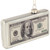 4.5" Silver 100 Dollar Bill Glass Christmas Ornament - IMAGE 3