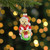 3.25" Santa Bear with Gift Bag Glass Christmas Ornament - IMAGE 2