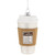 4" X-Large Coffee To Go Glass Christmas Ornament - IMAGE 1